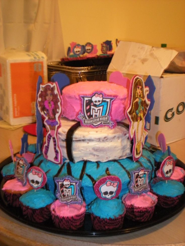 Homemade Monster High Cake