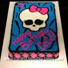 Homemade Monster High Cake