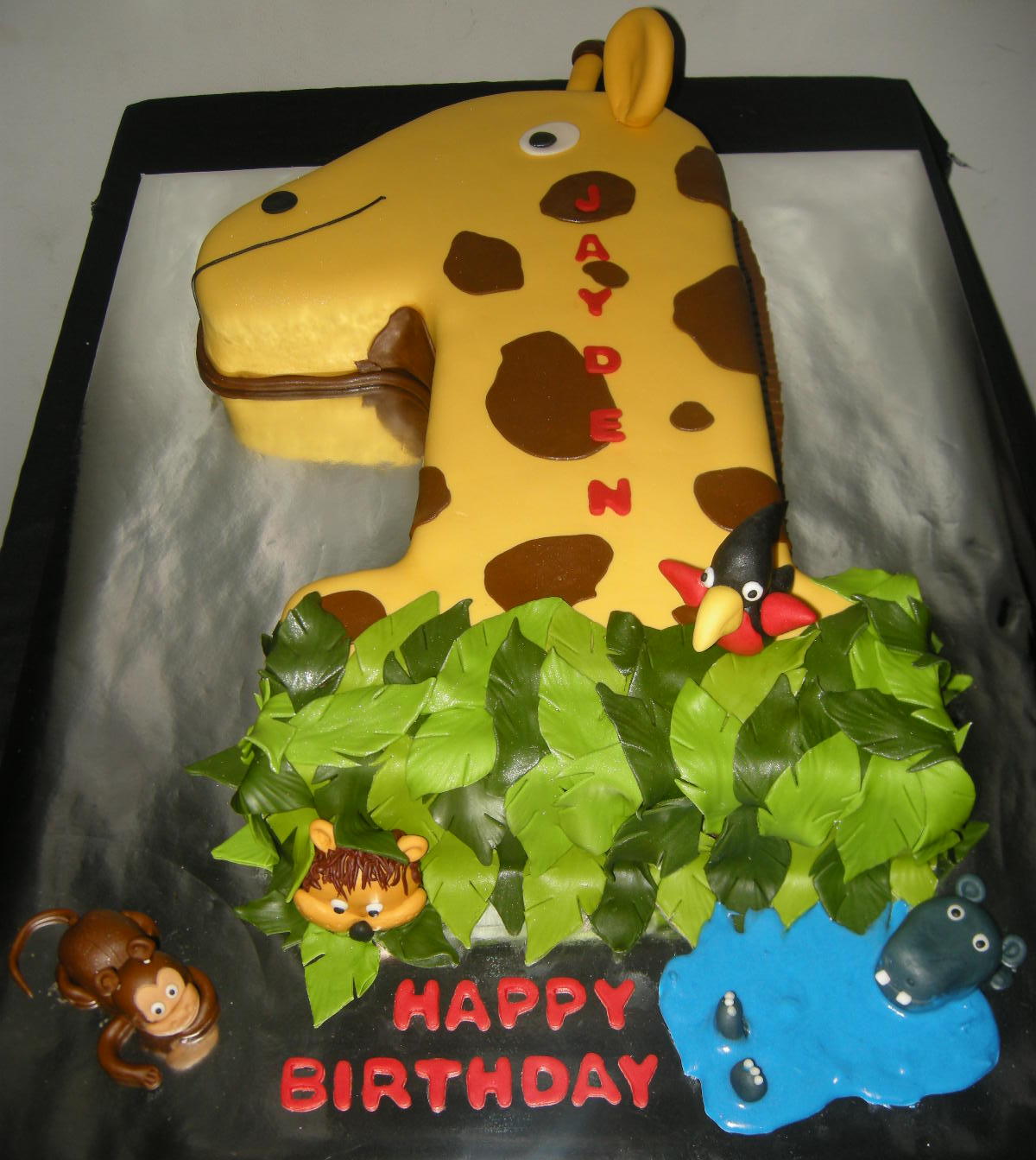 11 1st Birthday Cakes Forest Theme Photo Jungle Themed 1st