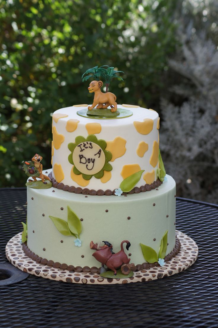 Lion King Themed Baby Shower Cake Lion King Themed Baby Shower Cake
