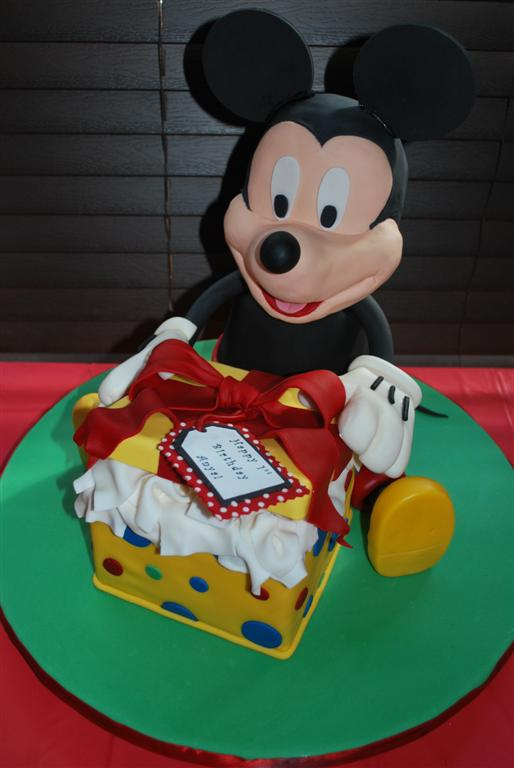 Mickey Mouse Happy Birthday Cake