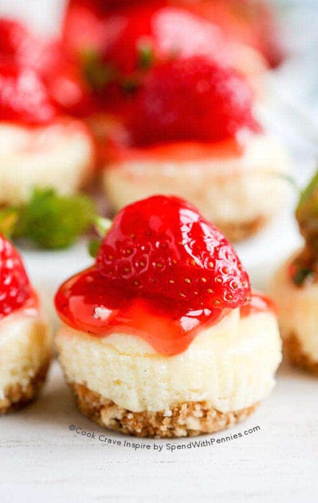Mini Cheesecakes with Fruit Mini Cheesecakes with Fruit