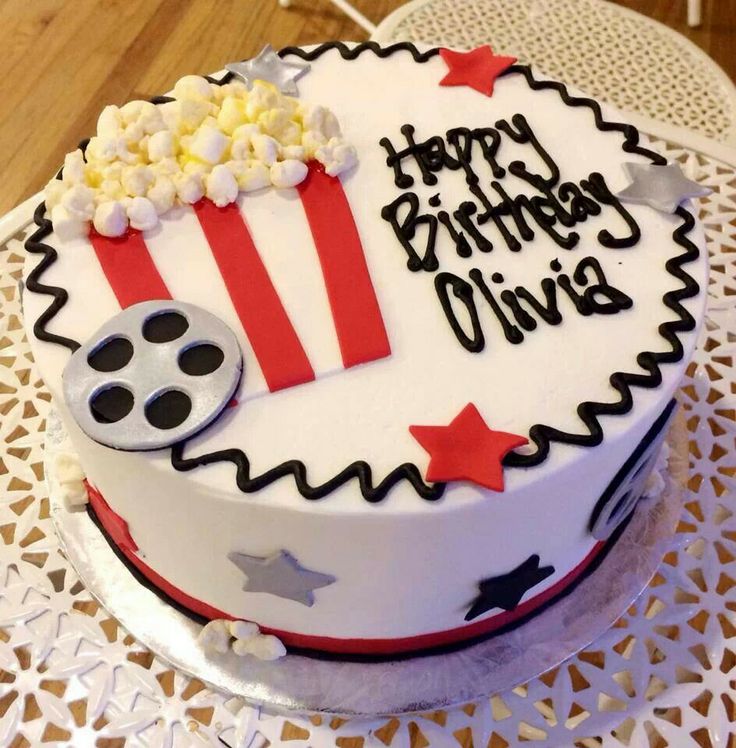 Movie Theater Theme Birthday Cake Movie Theater Theme Birthday Cake