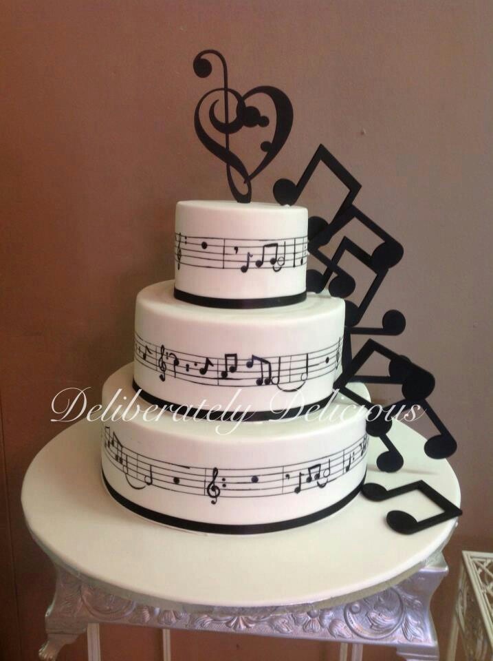 Music Notes Birthday Cake Designs