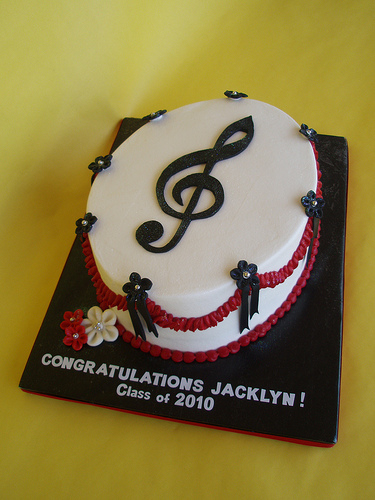 Musical Graduation Cake Musical Graduation Cake