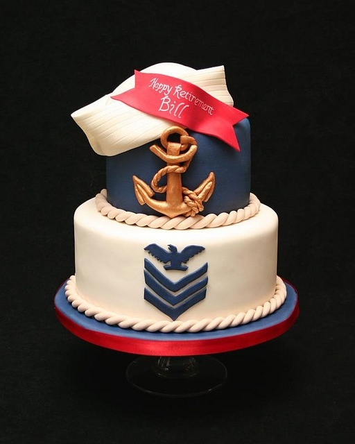 Navy Retirement Cake