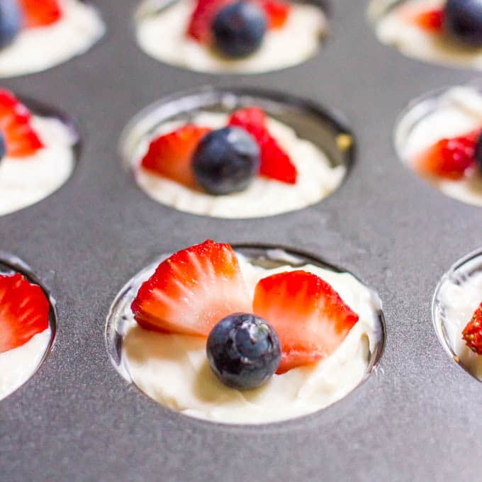 No-Bake Mini Cheesecakes