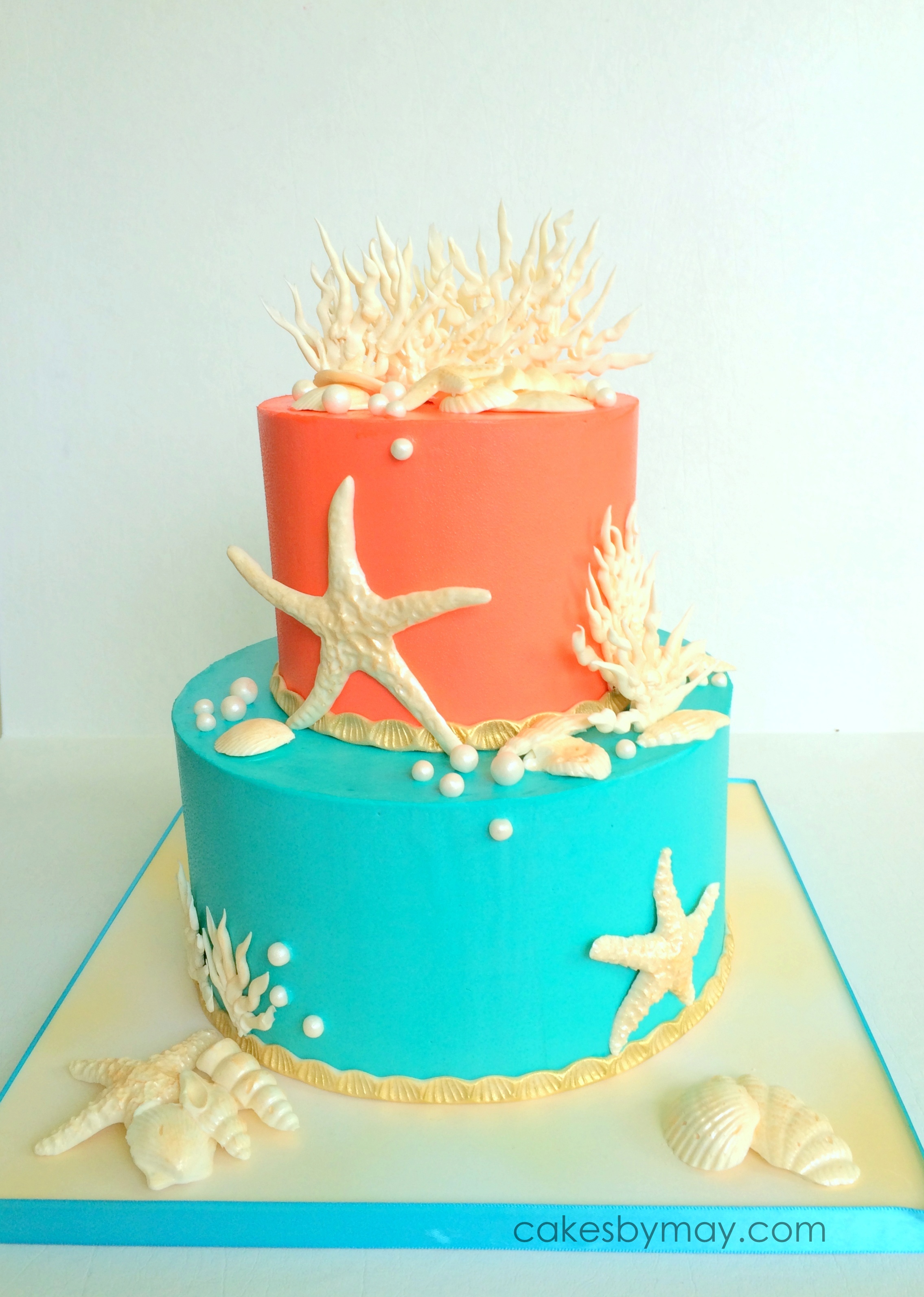 Ocean Inspired Birthday Cake Ocean Inspired Birthday Cake