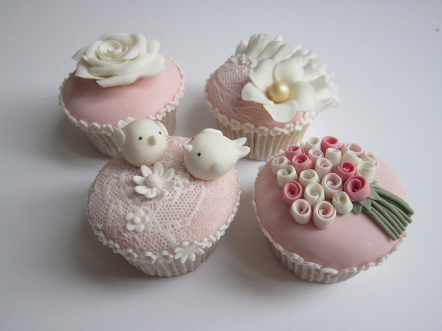 Pink Cupcake Wedding Cake