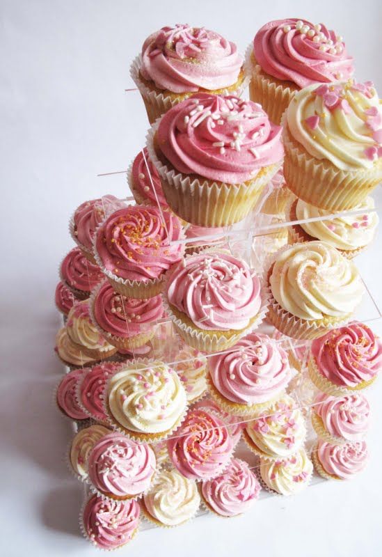 Pink Wedding Cupcakes