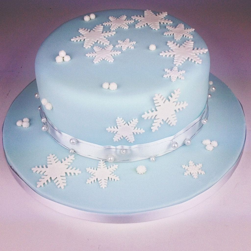 Snowflake Christmas Cake Decoration Snowflake Christmas Cake Decoration