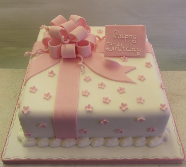 Square Birthday Cakes Square Birthday Cakes