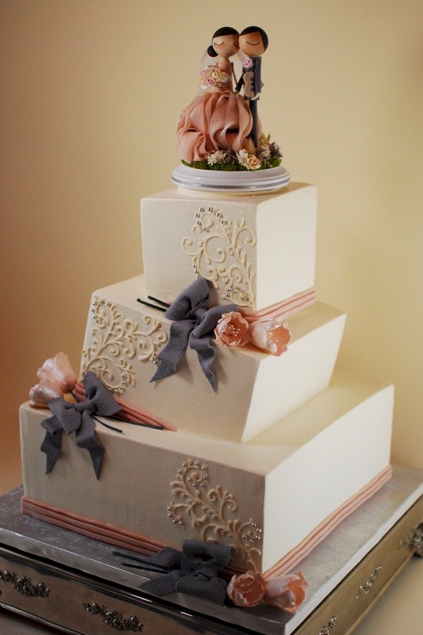 Square Wedding Cake Square Wedding Cake
