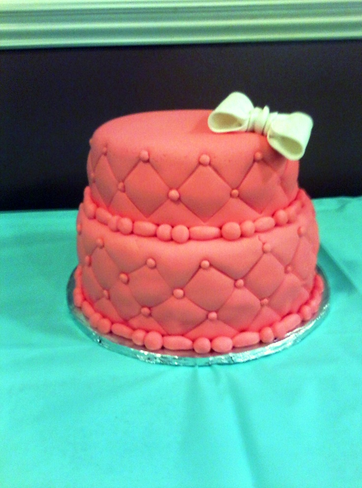 Teal and Coral Cake Birthday Party Teal and Coral Cake Birthday Party