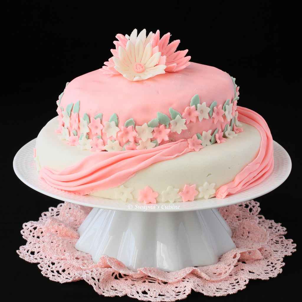 10 Photos of Two Tier Fondant Cakes 10 Photos of Two Tier Fondant Cakes