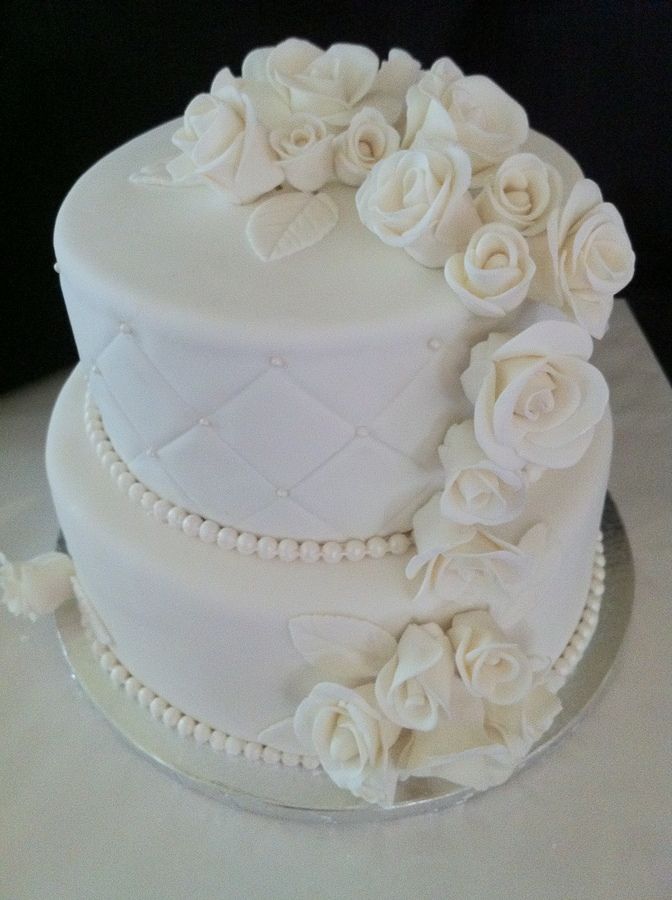 Two Tier Wedding Cake