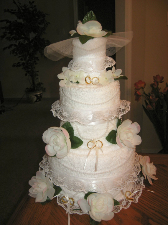Wedding Towel Cake Wedding Towel Cake