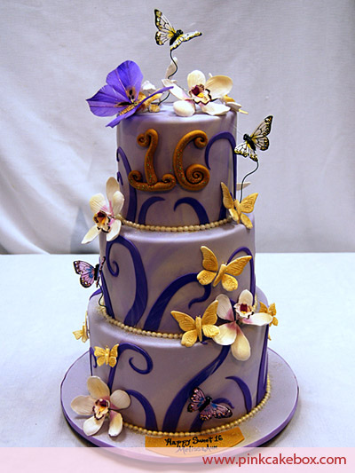 Whimsical Sweet 16 Cake