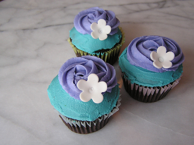 White Purple and Teal Cake White Purple and Teal Cake