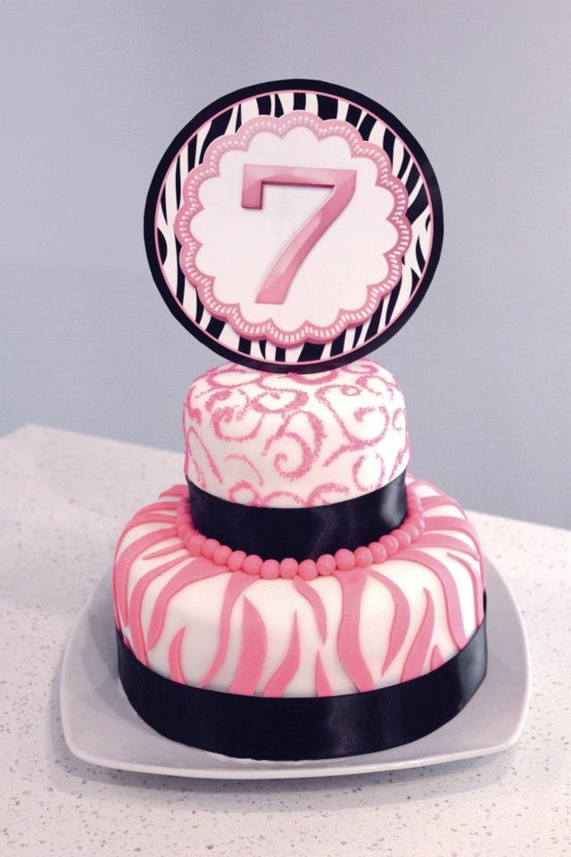 7 Year Old Girly Birthday Cake