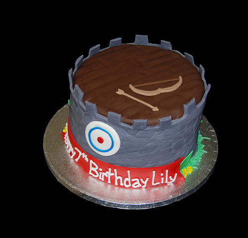 Archery Themed Birthday Cake