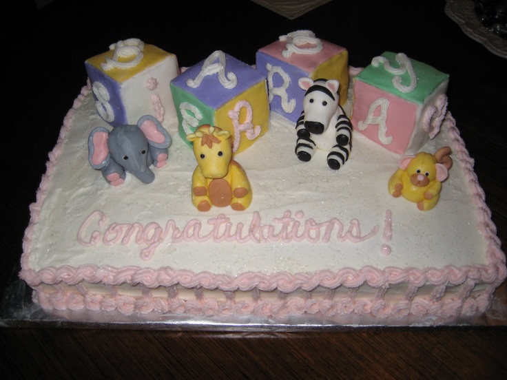 Baby Shower Cake Buttercream