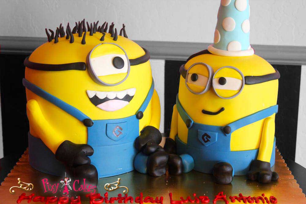 Boys Girls Birthday Cake Minions