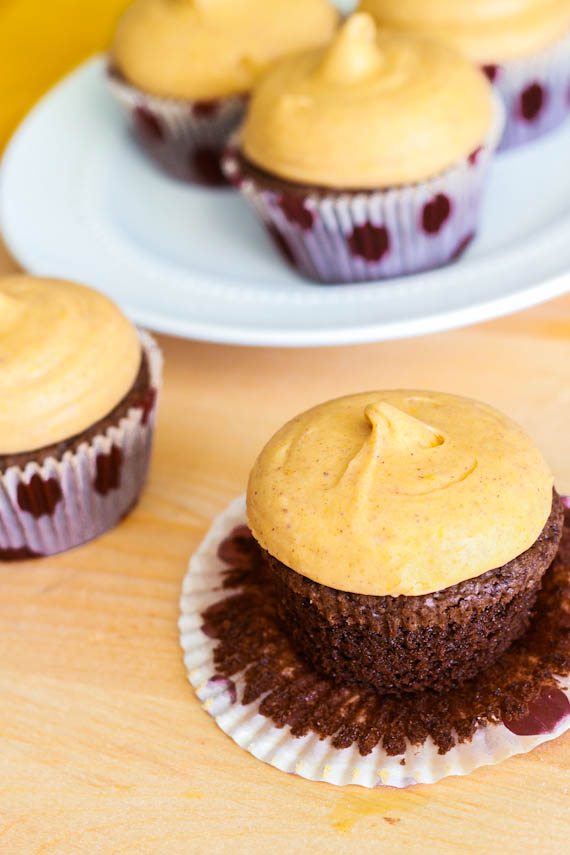 Brownie Cupcakes with Cream Cheese Frosting