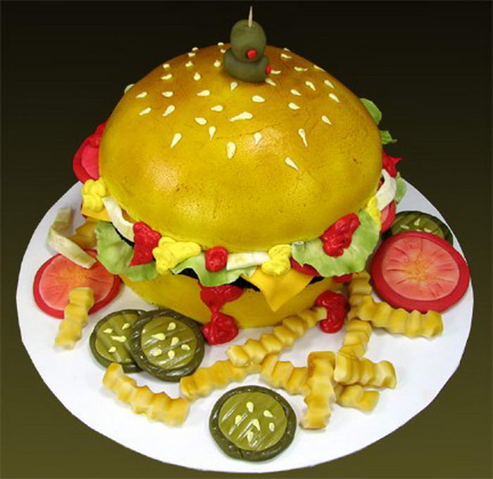 Cake Looks Like Hamburger