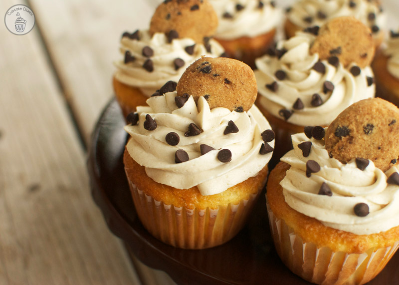 Chocolate Chip Cookie Dough Cupcakes