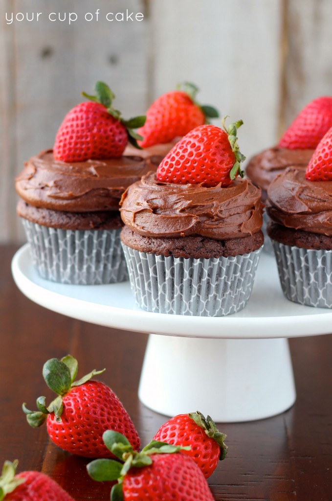 Chocolate Cupcake with Strawberry Frosting Recipe