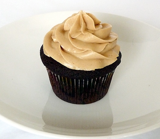 Chocolate Cupcakes with Peanut Butter Frosting