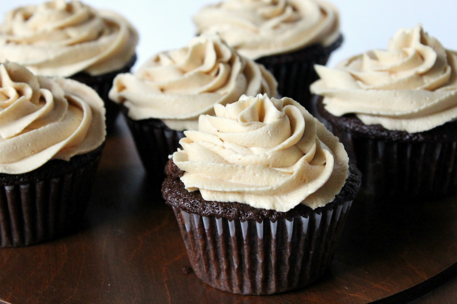 Chocolate Cupcakes with Peanut Butter Frosting