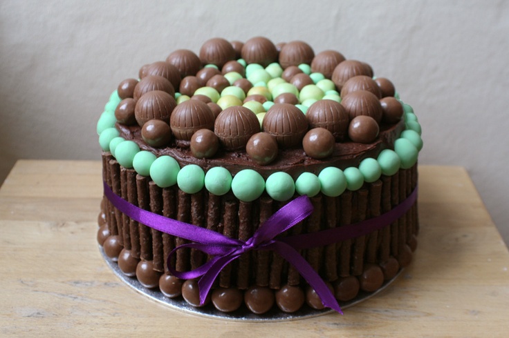 Chocolate Mint Birthday Cake