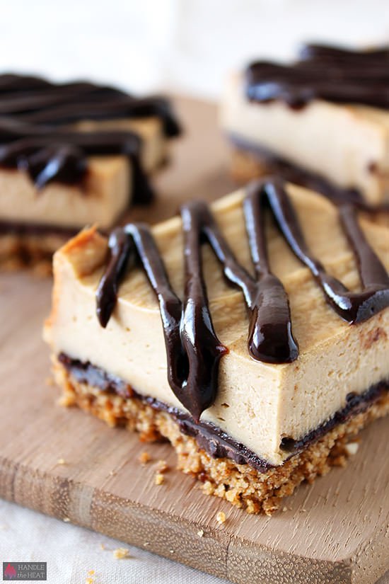 Chocolate Pretzel Peanut Butter Cheesecake Bars