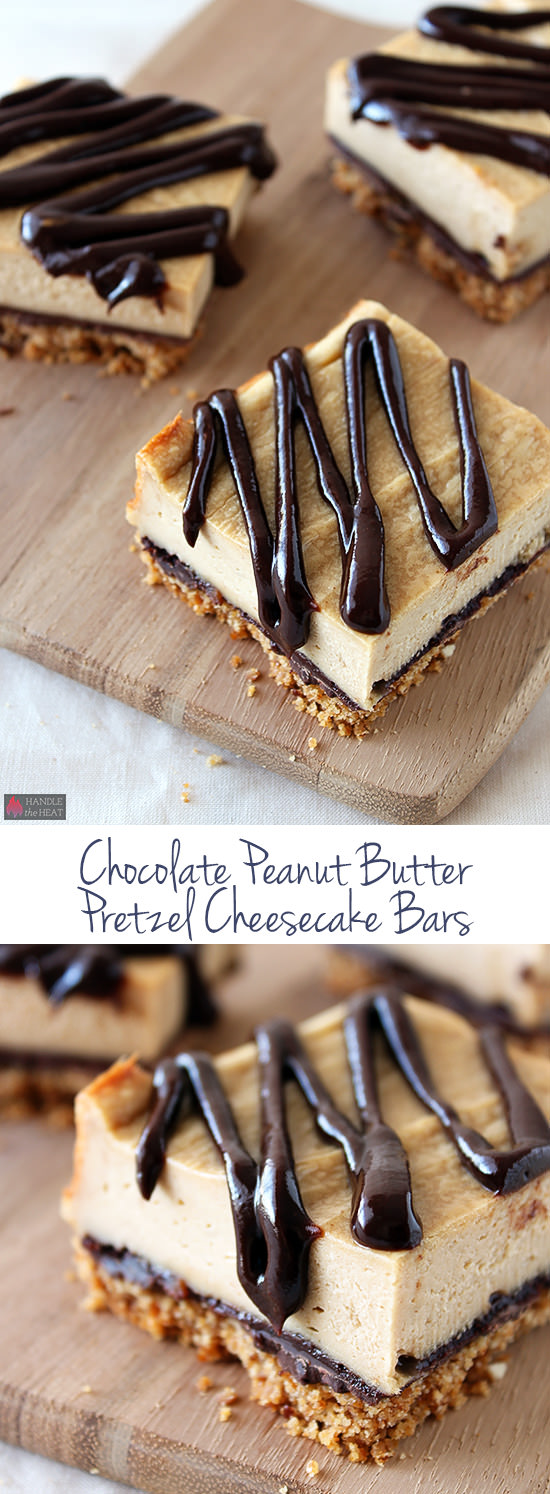 Chocolate Pretzel Peanut Butter Cheesecake Bars Chocolate Pretzel Peanut Butter Cheesecake Bars