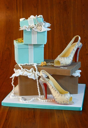 Christian Louboutin Shoe Box Cake