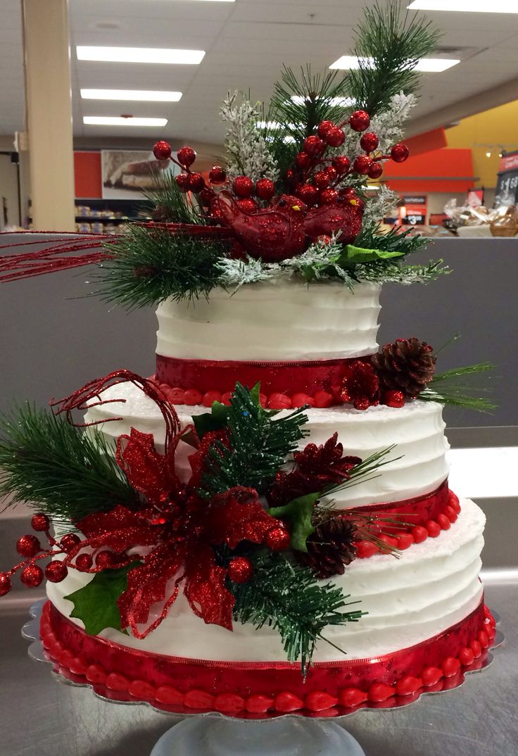 Christmas Wedding Cake