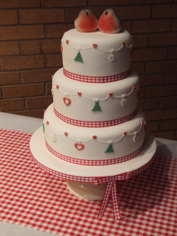 Christmas Wedding Cake