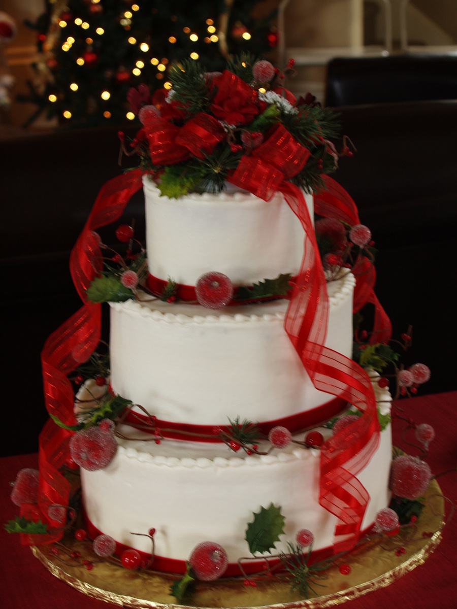 Christmas Wedding Cakes Ideas