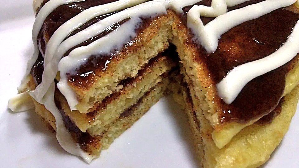 Cinnamon Roll Pancakes Recipe