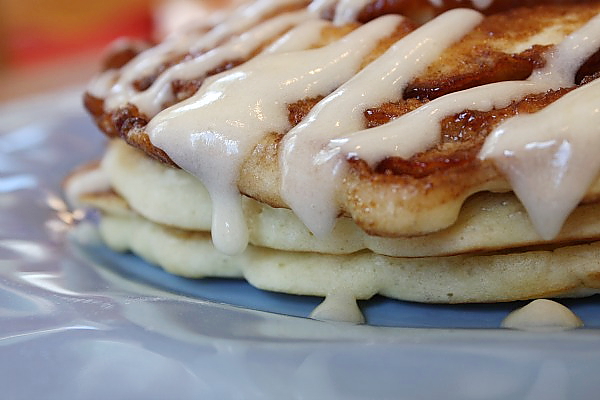 Cinnamon Roll Pancakes