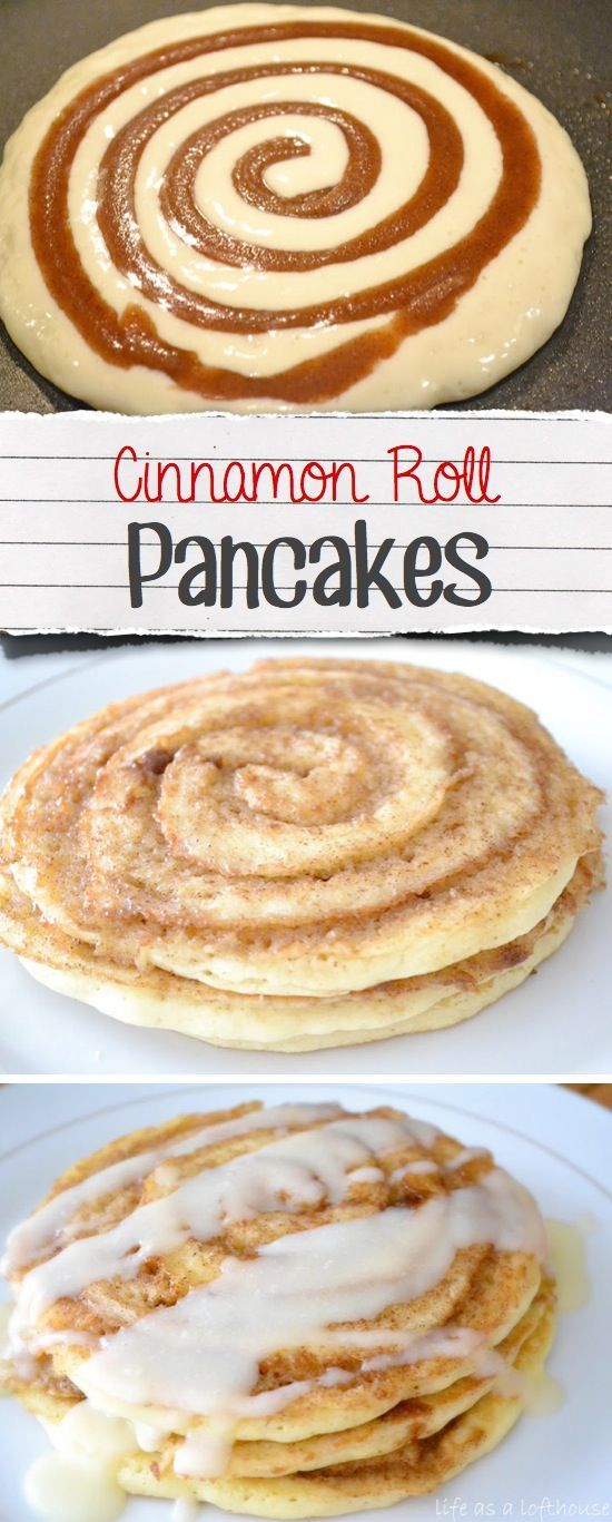Cinnamon Roll Pancakes Cinnamon Roll Pancakes