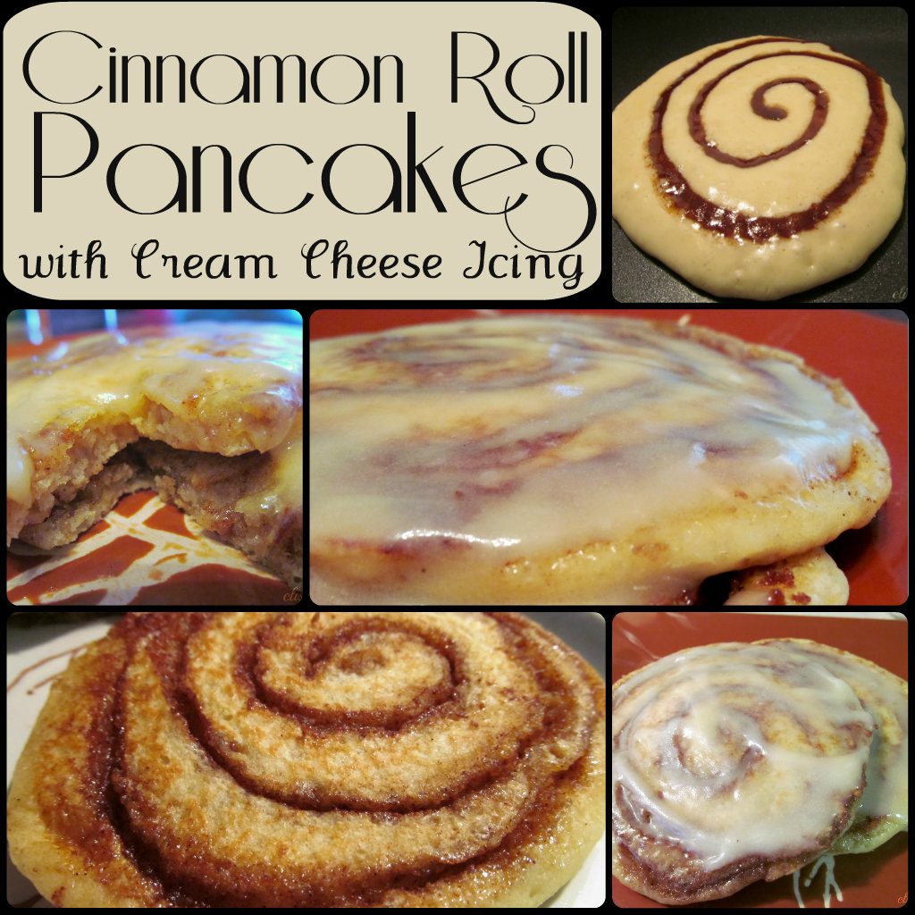 Cinnamon Roll Pancakes Cinnamon Roll Pancakes