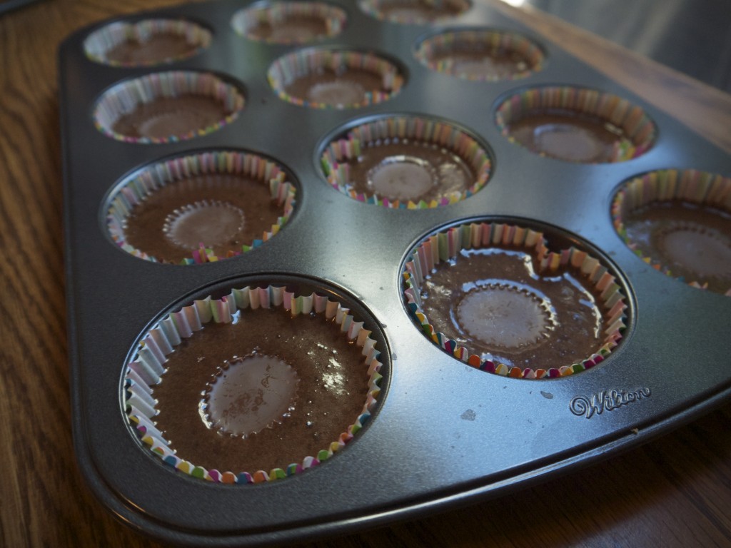 Cupcakes with Reese Cup Inside