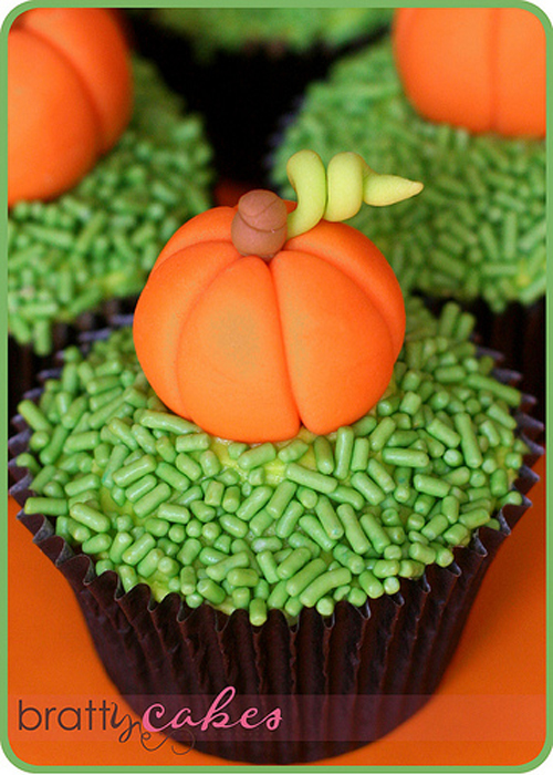Cute Pumpkin Cupcakes