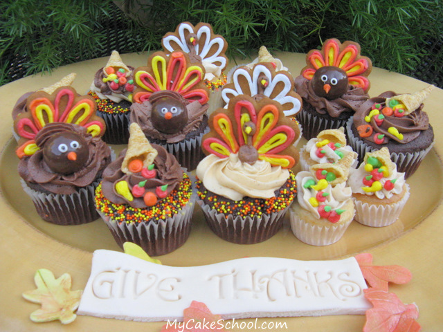 Cute Thanksgiving Cupcakes