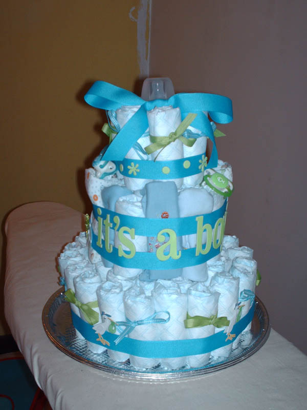Darling Boy Baby Shower Cake - Lots of Color