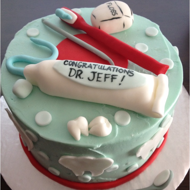 Dental Assistant Graduation Cake