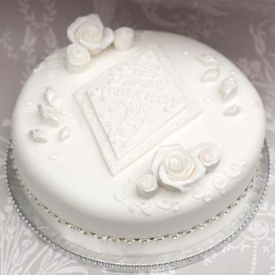 Diamond Anniversary Wedding Cake